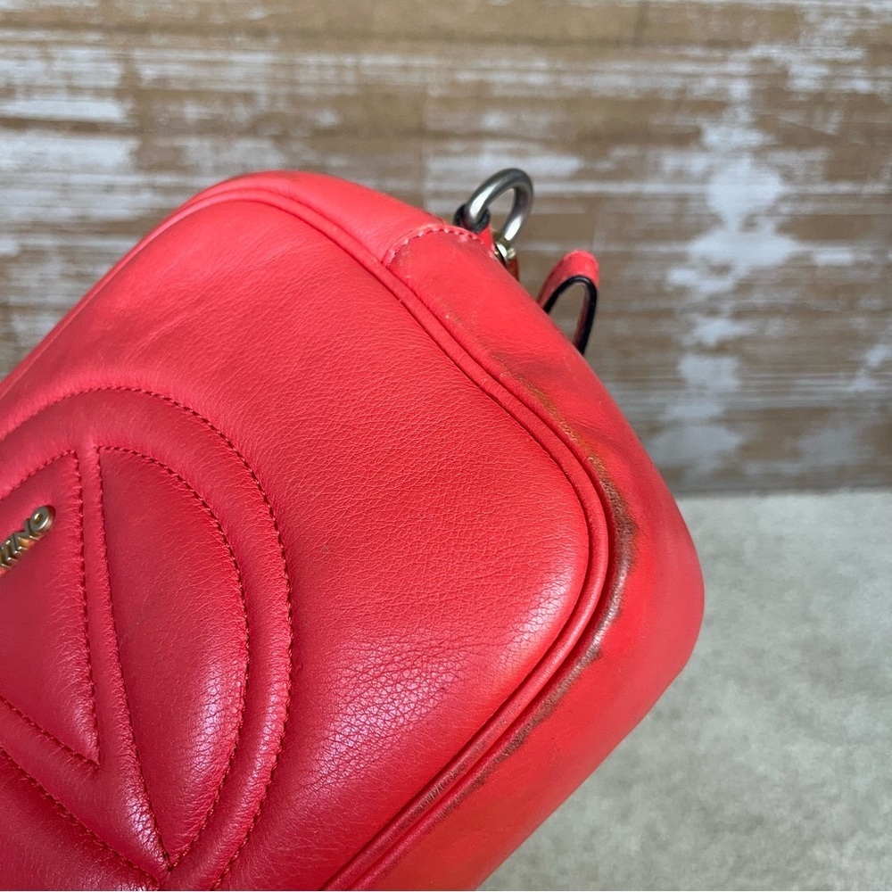 Valentino Signature Mia Crossbody Purse Poppy Red Preppy Classy Summer Tassel - Picture 3 of 15